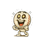 白球くん(野球ボール)リアクションver.1（個別スタンプ：37）