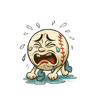 白球くん(野球ボール)リアクションver.1（個別スタンプ：38）