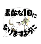 犬さん「大き目文字・吹き出し」（個別スタンプ：6）