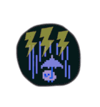 ひよこドット絵 【第3弾】 UFO（個別スタンプ：28）