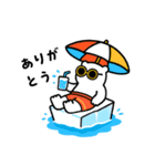 飛び出す！夏も日常もぷかぷか流しアニマル（個別スタンプ：3）