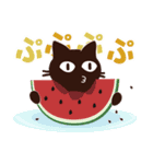 Popup！大人かわいい絵本の猫39[春夏グルメ]（個別スタンプ：5）
