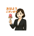 けん玉OLたまねさん（個別スタンプ：40）