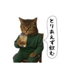 面白にゃんこ(酒)（個別スタンプ：9）