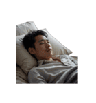 横になる人（個別スタンプ：3）