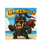 夏だ！サマーだ！呂布爺さん！！（個別スタンプ：1）