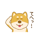 しばいぬさん（赤）（個別スタンプ：3）