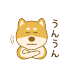 しばいぬさん（赤）（個別スタンプ：11）