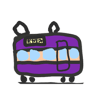 電車電光掲示板文字スタンプ（個別スタンプ：2）