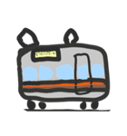 電車電光掲示板文字スタンプ（個別スタンプ：3）
