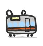 電車電光掲示板文字スタンプ（個別スタンプ：4）