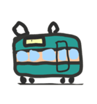 電車電光掲示板文字スタンプ（個別スタンプ：7）