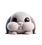 キレ寸前のワルうさぎ（個別スタンプ：6）