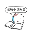 小豆ネズミ (日本語/韓国語)（個別スタンプ：7）