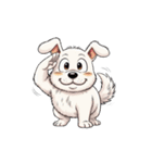 【敬礼犬 2】（個別スタンプ：8）