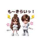 パーカーカップル♡（WHITEコーデ）（個別スタンプ：19）