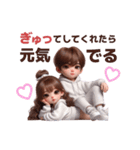 パーカーカップル♡（WHITEコーデ）（個別スタンプ：32）