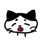 [アレンジ用]感情豊かなハチワレネコ（個別スタンプ：2）