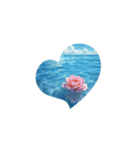 癒しの文字なしスタンプ.海.花.Healing.Sea（個別スタンプ：1）