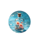 癒しの文字なしスタンプ.海.花.Healing.Sea（個別スタンプ：4）