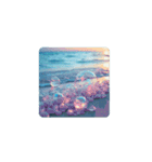 癒しの文字なしスタンプ.海.花.Healing.Sea（個別スタンプ：9）