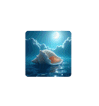 癒しの文字なしスタンプ.海.花.Healing.Sea（個別スタンプ：11）