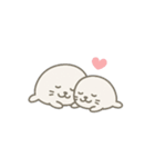 毎日使えるゆるアザラシ（個別スタンプ：1）