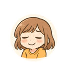 女の子スタンプ@（個別スタンプ：1）