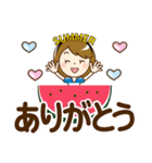 夏を感じる♡大人女子【デカ文字】（個別スタンプ：2）