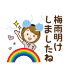 夏を感じる♡大人女子【デカ文字】（個別スタンプ：5）