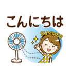 夏を感じる♡大人女子【デカ文字】（個別スタンプ：11）