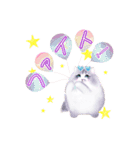 だるまネコLINEスタンプあーちゃん一家（個別スタンプ：9）