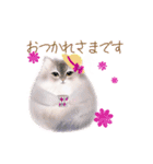 だるまネコLINEスタンプあーちゃん一家（個別スタンプ：11）