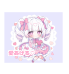 ゆめかわツインテール女の子（個別スタンプ：3）