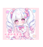 ゆめかわツインテール女の子（個別スタンプ：6）