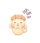 ゆるカワ たれ耳うさぎ（個別スタンプ：5）