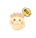 ゆるカワ たれ耳うさぎ（個別スタンプ：15）
