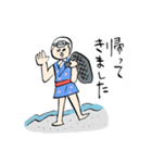 海女さんとネコ2（個別スタンプ：1）