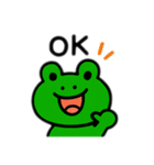 カエル日本語バージョン（個別スタンプ：4）