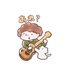 少年とねこのつぶやき（個別スタンプ：1）