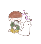少年とねこのつぶやき（個別スタンプ：9）