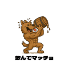 ムキムキマッチョだワン（個別スタンプ：10）