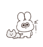 芸術的に可愛い太っちょうさぎ（個別スタンプ：10）