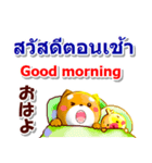 タイ語、日本語、英語 コタとピヨ 連絡用（個別スタンプ：1）