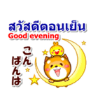 タイ語、日本語、英語 コタとピヨ 連絡用（個別スタンプ：11）