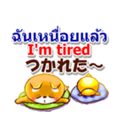 タイ語、日本語、英語 コタとピヨ 連絡用（個別スタンプ：38）