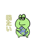 やつれ顔の蛙とあぁはなりたくないオタマ達（個別スタンプ：9）