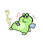 やつれ顔の蛙とあぁはなりたくないオタマ達（個別スタンプ：11）