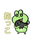 やつれ顔の蛙とあぁはなりたくないオタマ達（個別スタンプ：23）