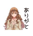 気にしない★マイペース女子（個別スタンプ：3）